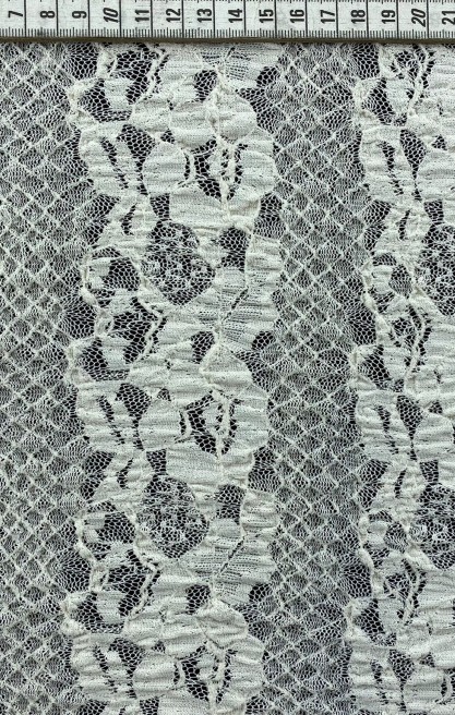 13156 DANTEL/YERLİ/LEZ/POLYESTER LİKRA/AÇIK BEJ/150 CM