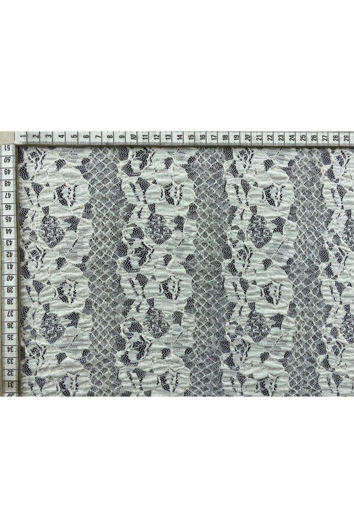 13156 DANTEL/YERLİ/LEZ/POLYESTER LİKRA/AÇIK BEJ/150 CM