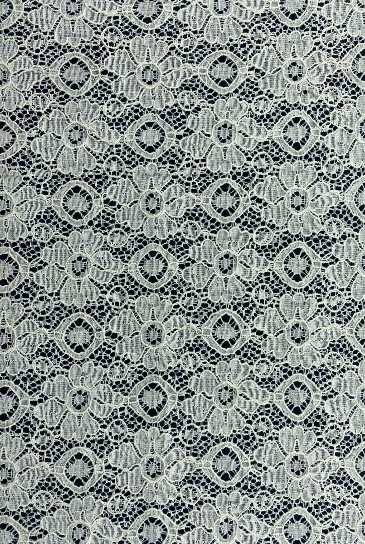 Siyah Pamuk Naylon İthal Dantel Kumaş