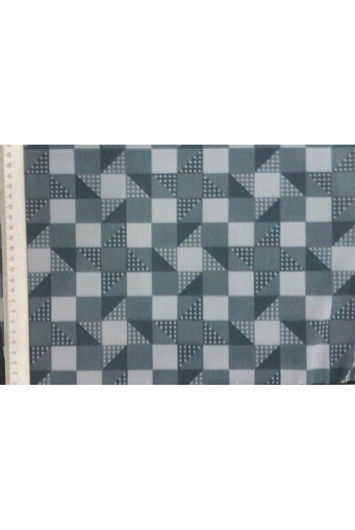 Beyaz Baskılı Likralı Tül Üzeri Yerli Dantel - 150 cm