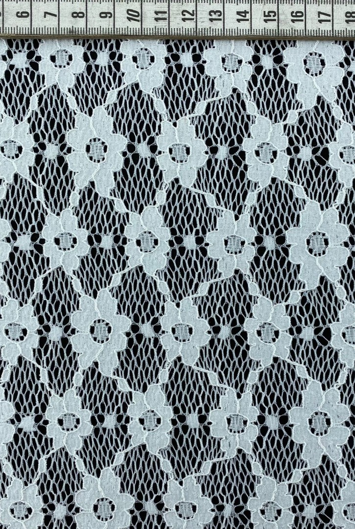 Siyah Likralı Naylon Dantel