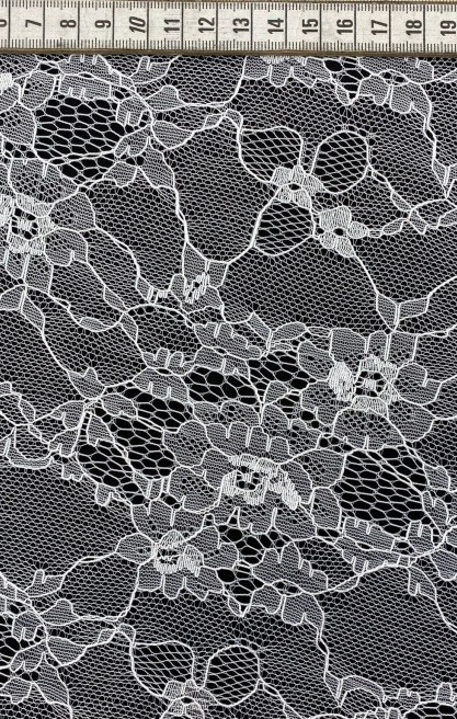 Fikse Edilmiş Likralı Naylon İthal Dantel