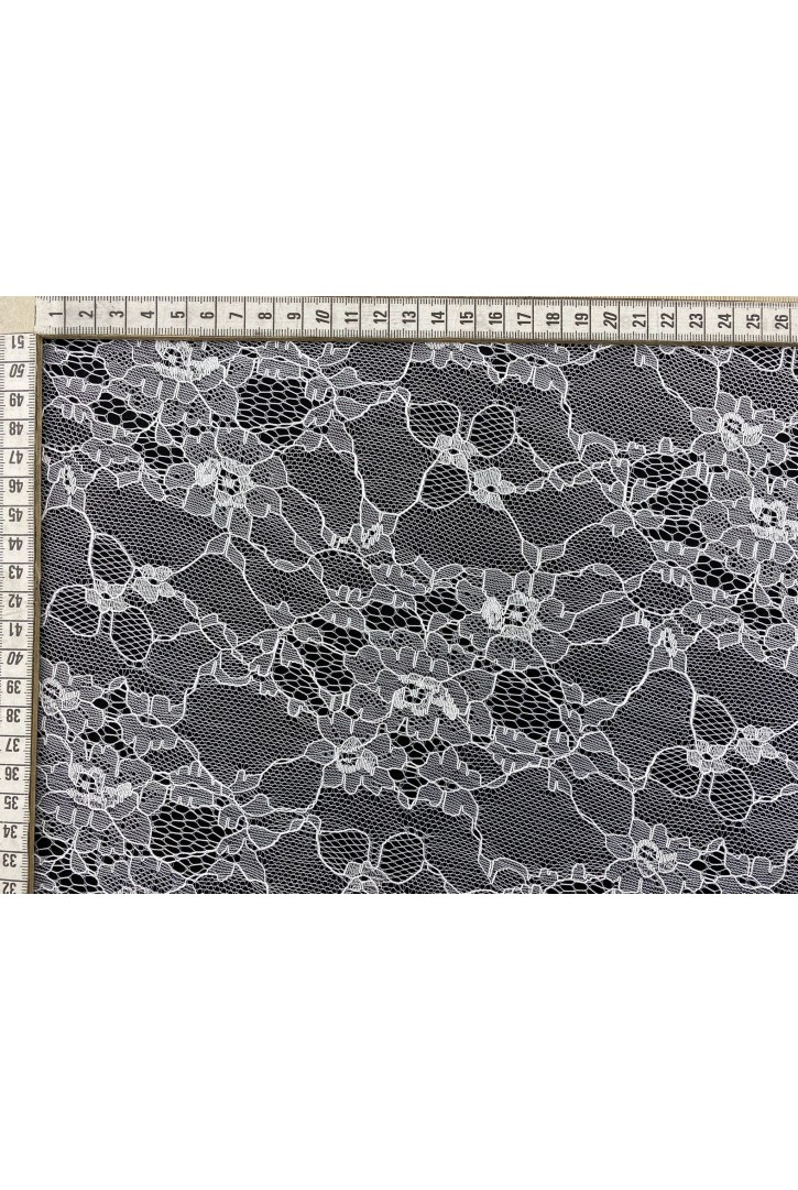 Fikse Edilmiş Likralı Naylon İthal Dantel