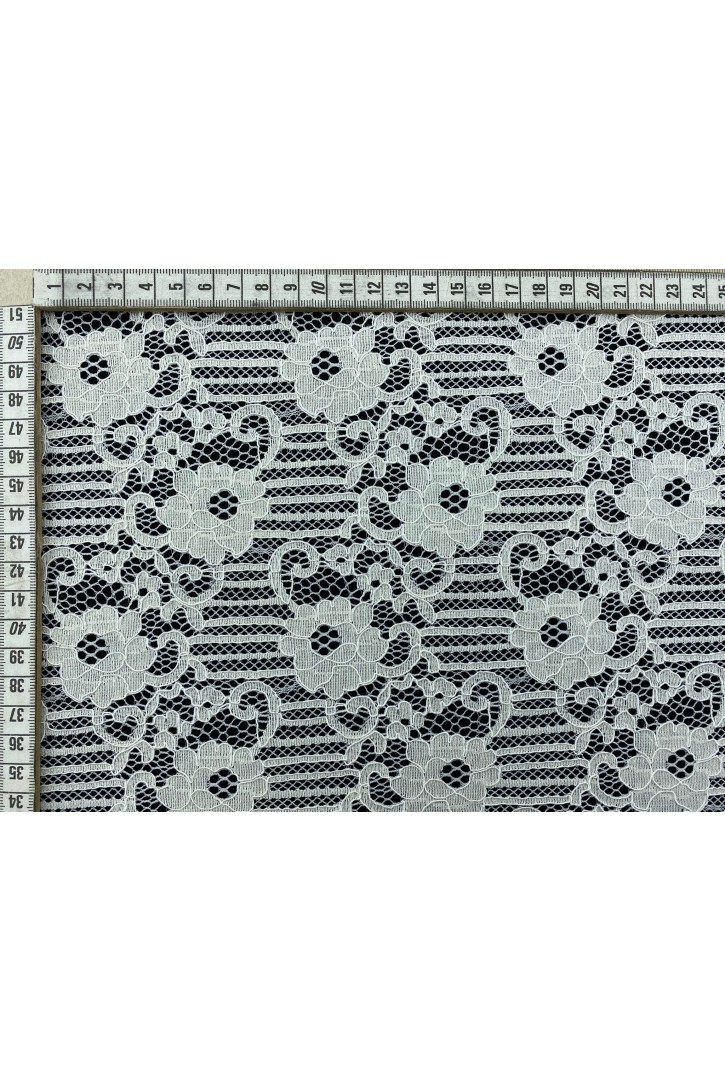 Neon Yeşil Pamuk Polyester Dantel Kumaş