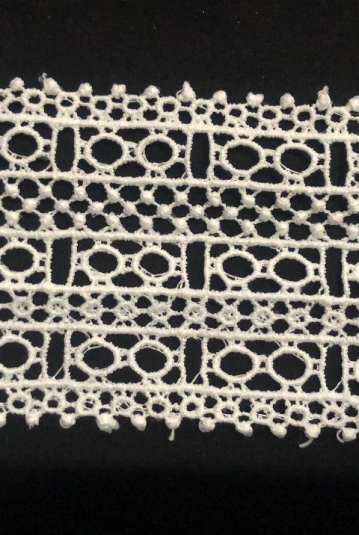 6,5 cm Ham Güpür Brode Bant