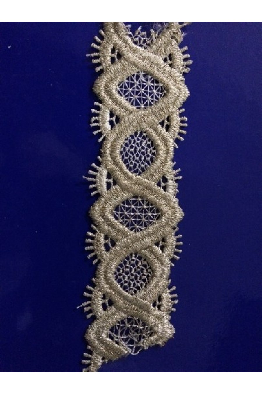 4252-METRE Altın Simli Güpür Polyester Brode