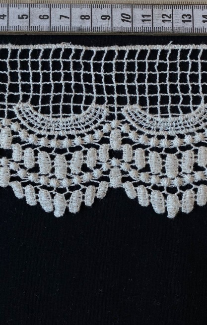 Bordo Mat Polyester Güpür Brode Bant, Yerli