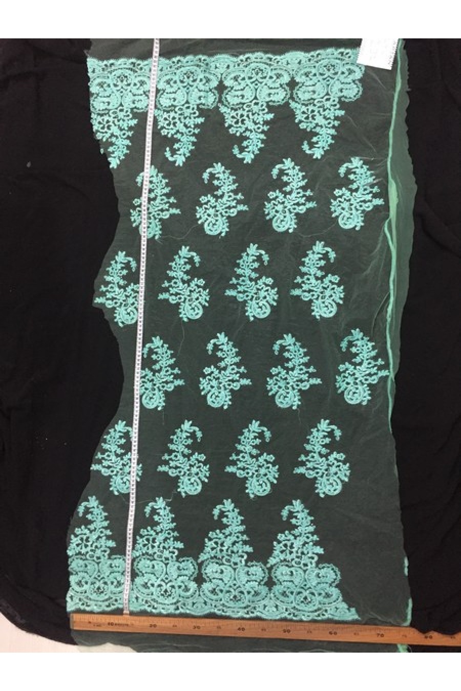 6232-KG Beyaz Aksesuarlı Polyester Dantel