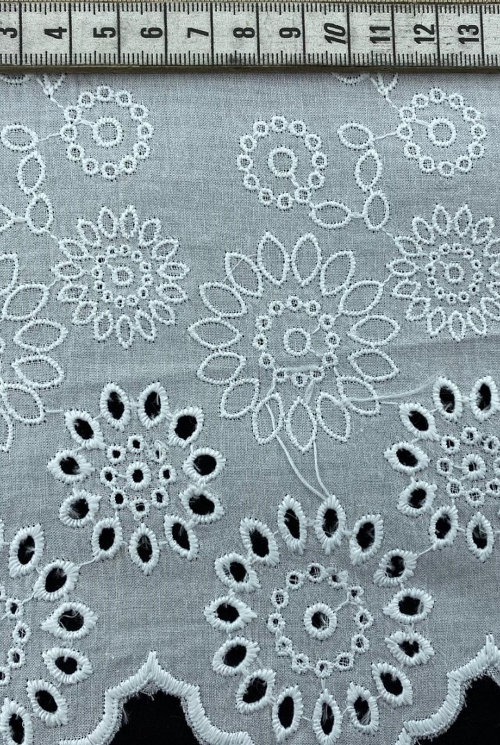 Kasar İşlemli Mat Polyester Vual Brode Bant, 18 cm