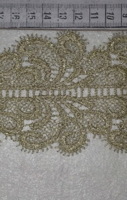 Gold Simli Güpür Brode, İthal