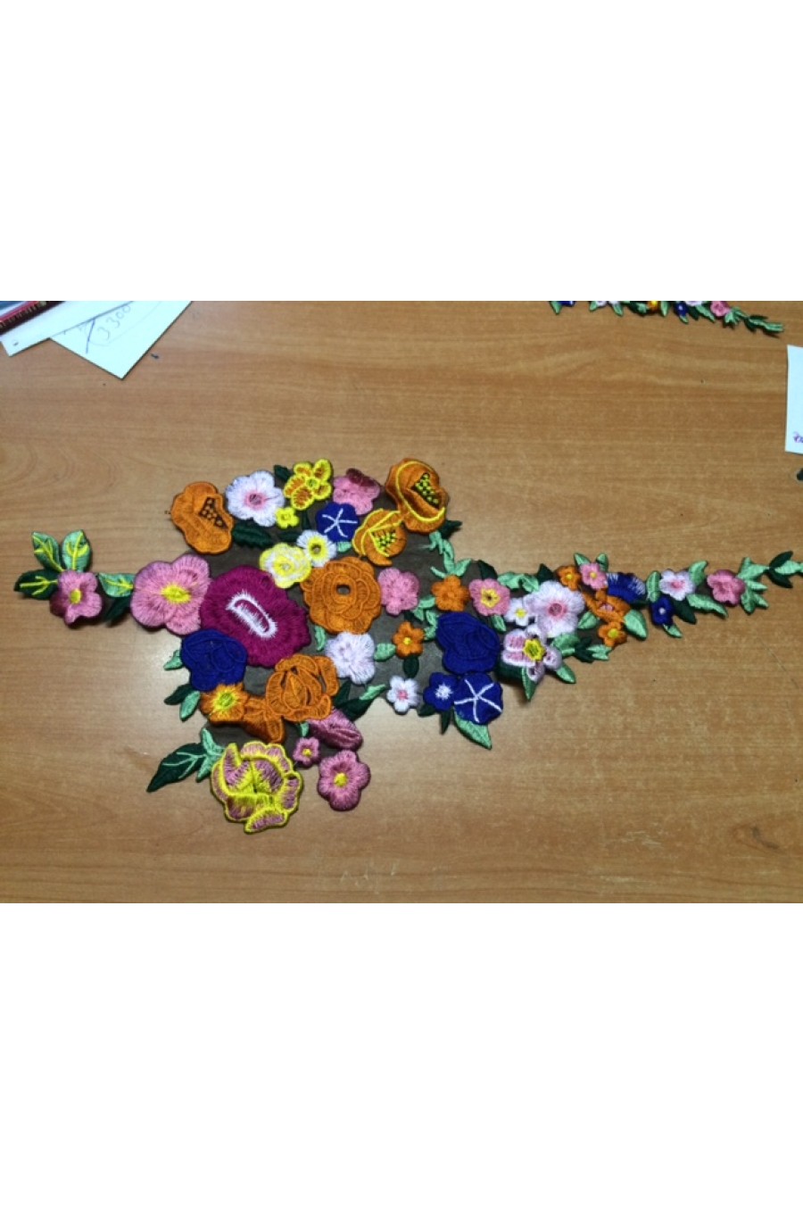 3299 YAKA/İTHAL/APLİK/POLYESTER/KÜÇÜK/RENKLİ