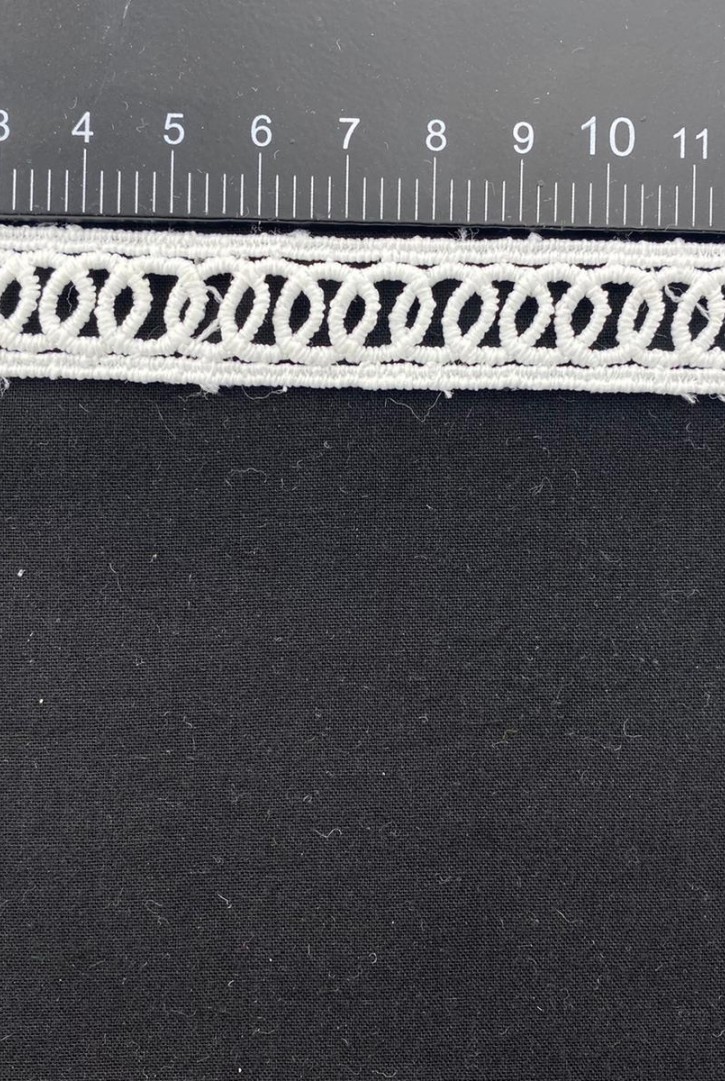 Ham Lekeli Mat Polyester Güpür Yerli Brode Bant