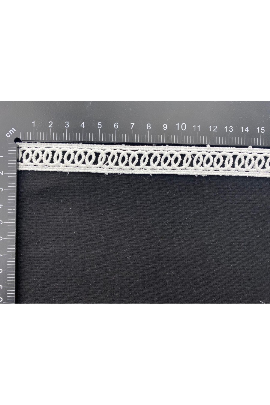 6007-METRE Ham Lekeli Mat Polyester Güpür Yerli Brode Bant