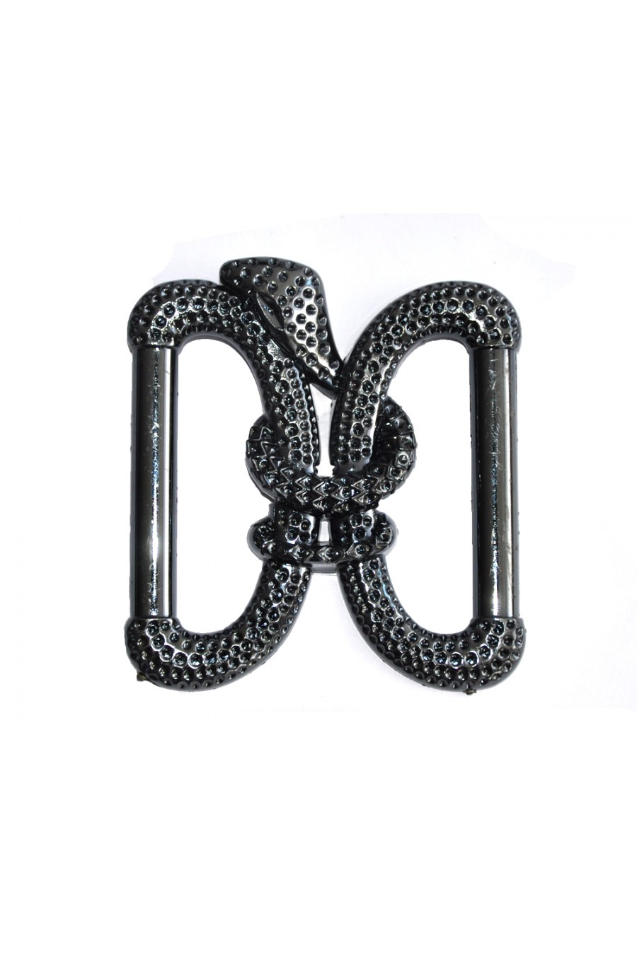 1816-ADET Koyu Gri Metal Broş