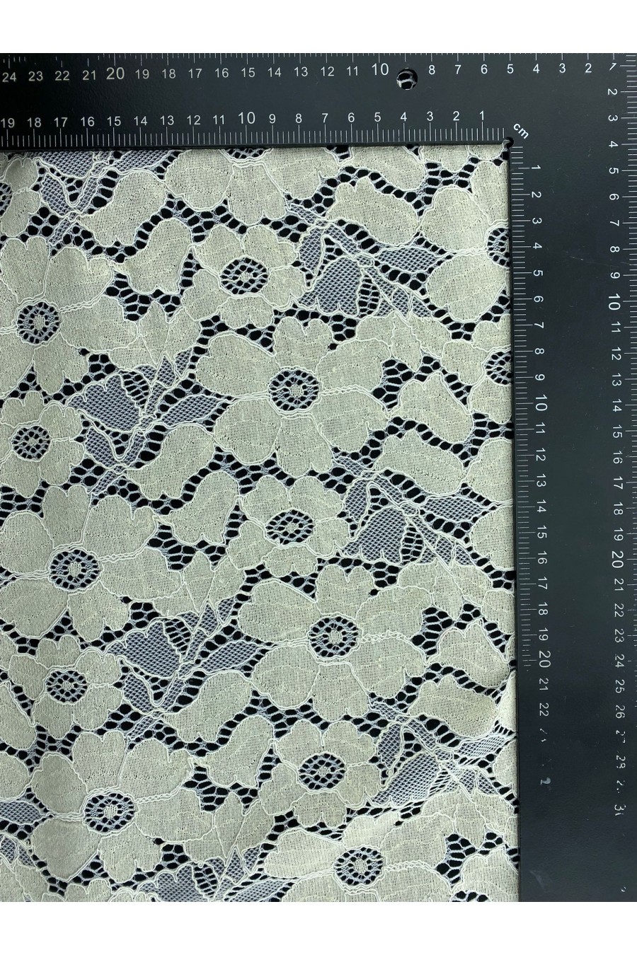 Pamuk Naylon Karışımlı Dantel - Kasar İşlemli