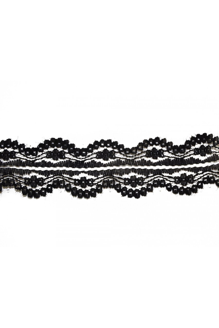 Siyah Naylon Bant Dantel
