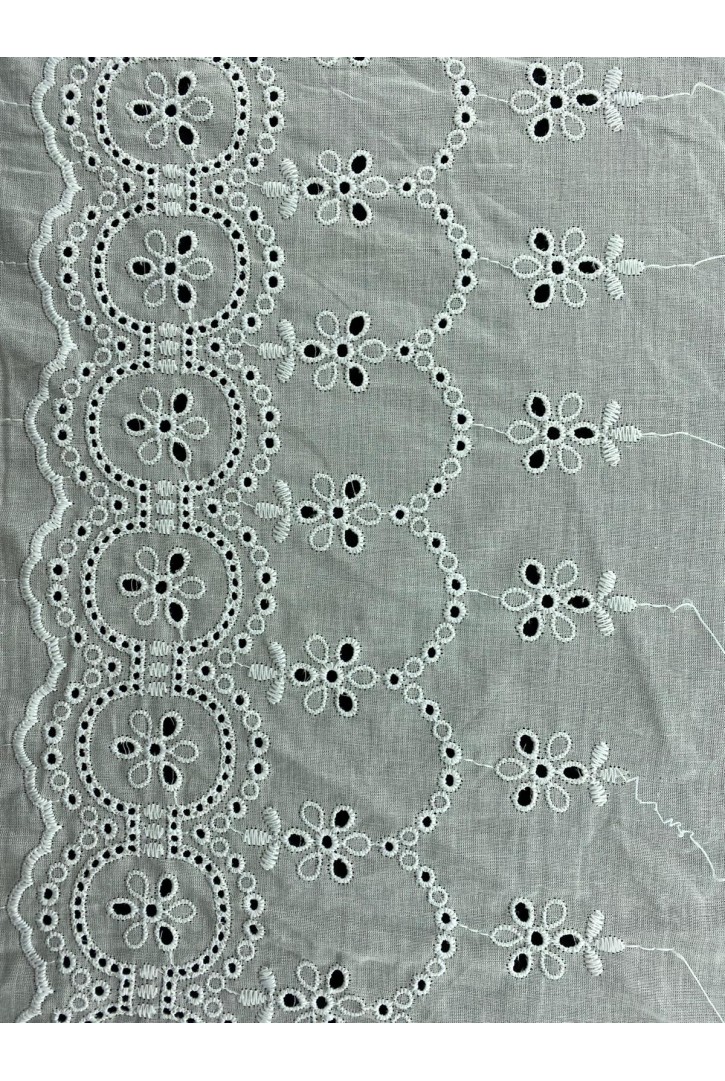 22 cm Kasar İşlemeli Pamuk Vual Brode Bant