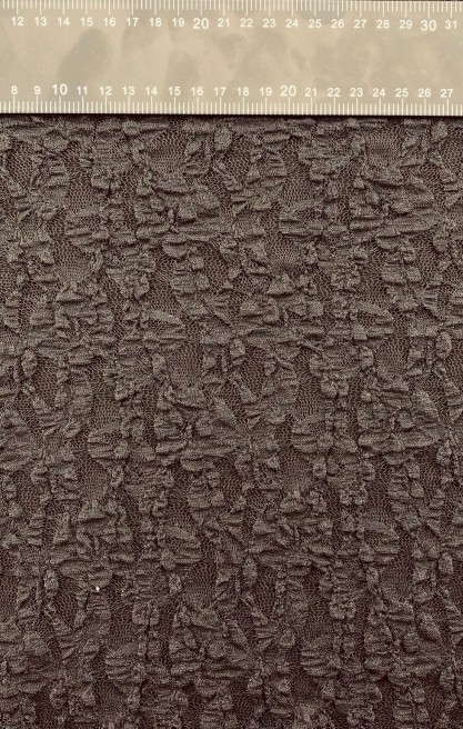 21911 DANTEL/YERLİ/LEZ/POLYESTER/LİKRALI/KABARTMALI/ACI KAHVE/170 CM