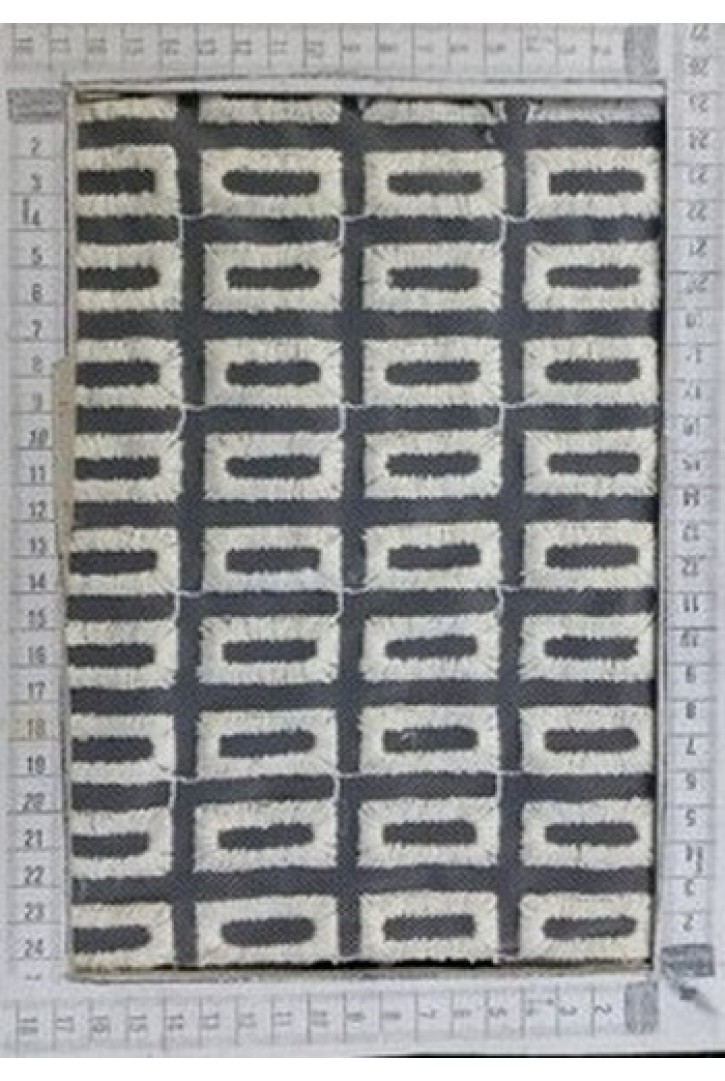 5296 BRODE/İTHAL/LEZ/PAMUK/TÜL ÜZERİ/SİYAH/135 CM