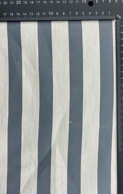 Şerit Desenli Yerli Organze Şifon Kumaş – Bej (150 cm)