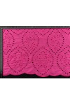 17281-METRE Fuşya Bohrerli Pamuk Polyester Vual İthal Brode