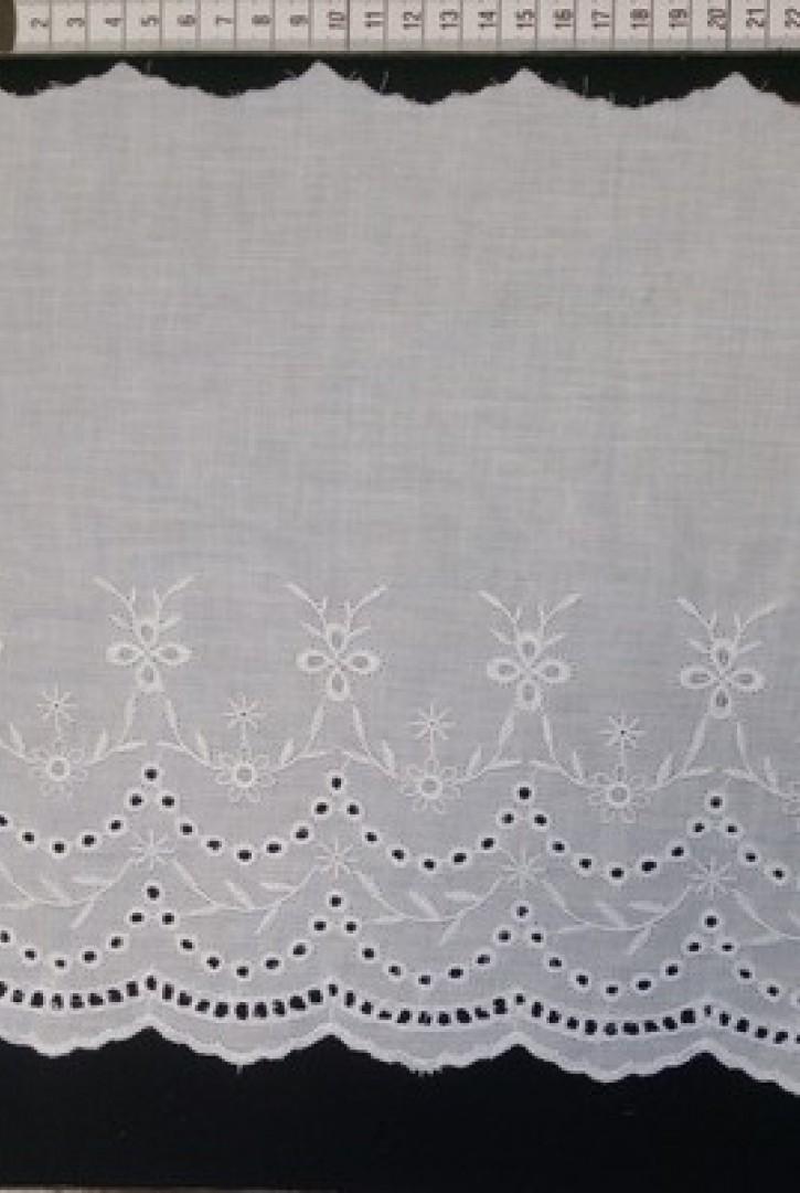 Kasar İşlemli Bohrerli Pamuk Vual Yerli Brode Bant