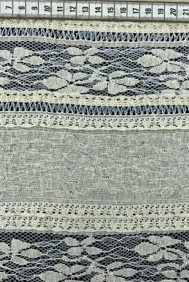 Mavi Pamuk Naylon Dantel - Özel Lez Detay (3014)