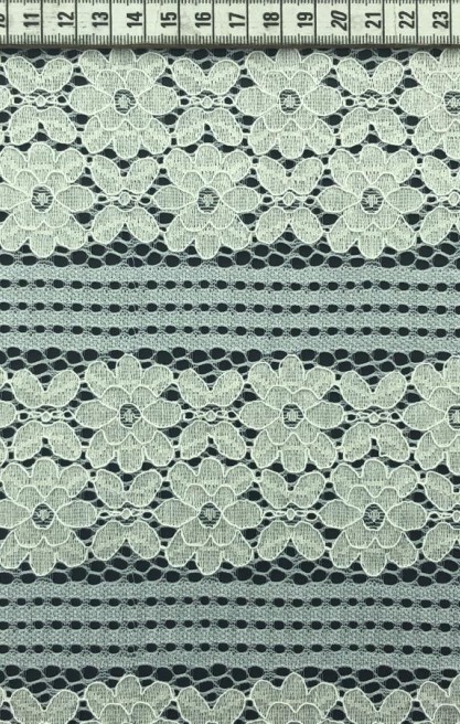 Hardal Renk İthal Pamuk Naylon Dantel