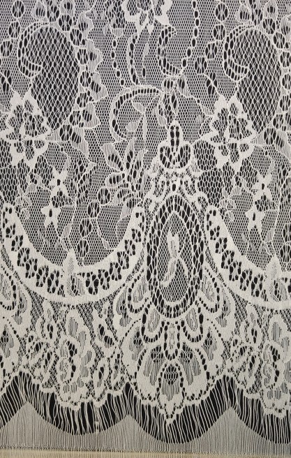 Fikse Edilmiş Sakallı Naylon Yerli Dantel Bant