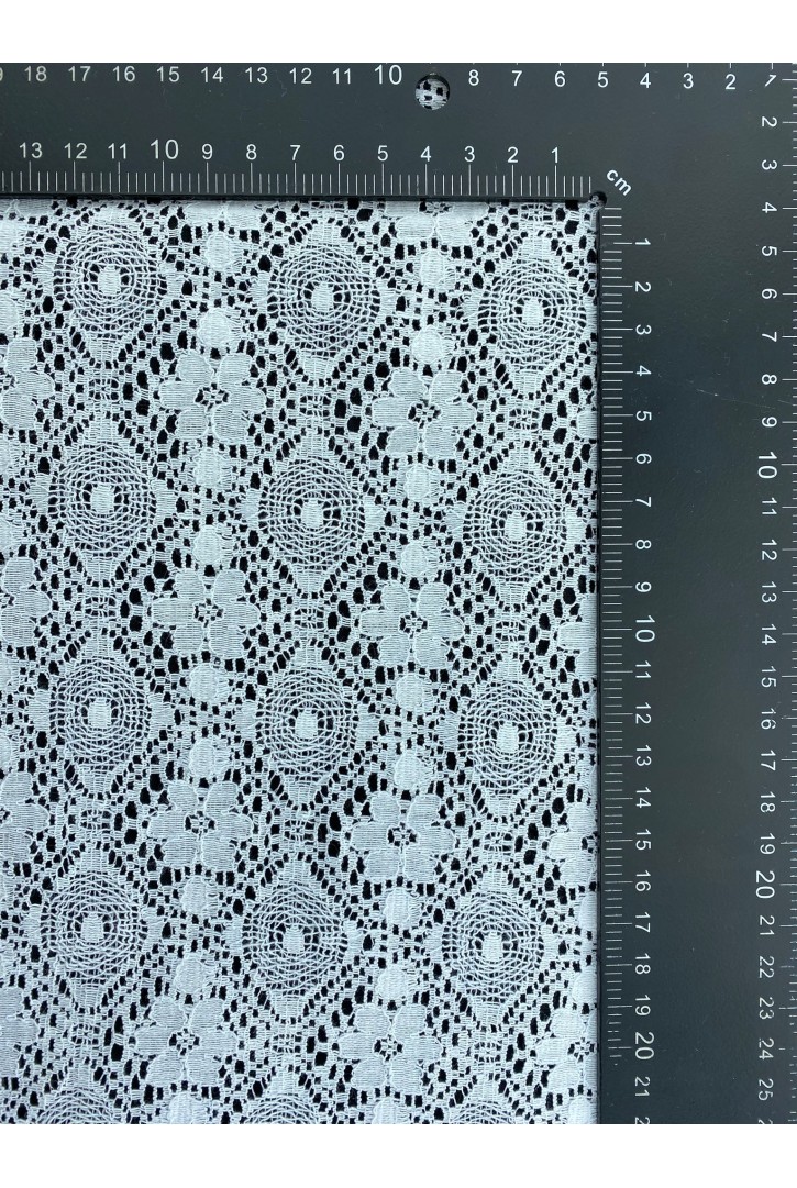 Kasar İşlem Görmüş Pamuk Polyester Dantel