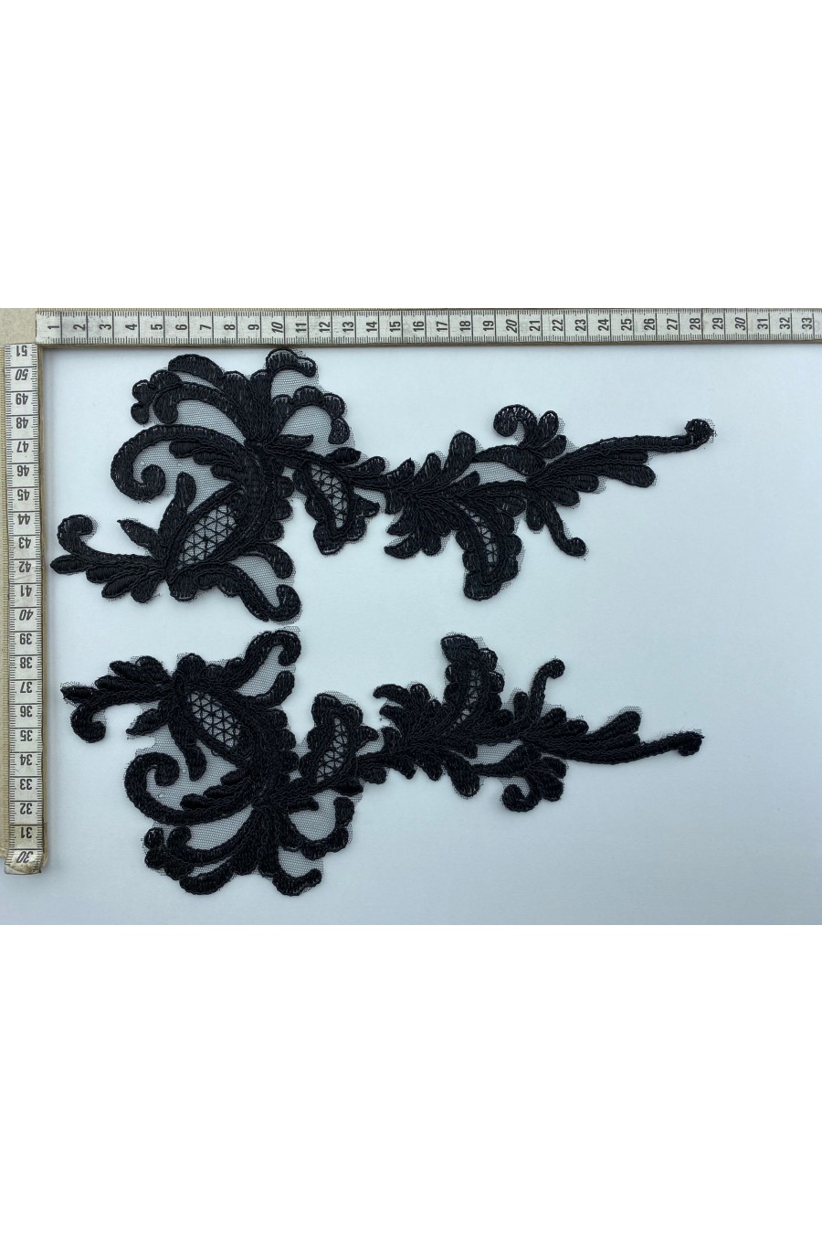 Ham Renk Düz Aplik Polyester Brode Kumaş