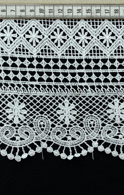 Ham Parlak Polyester Güpür Yerli Brode Bant