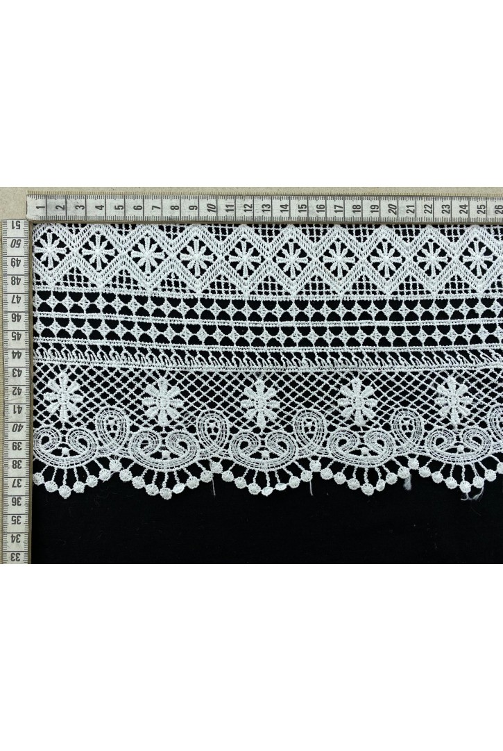Ham Parlak Polyester Güpür Yerli Brode Bant