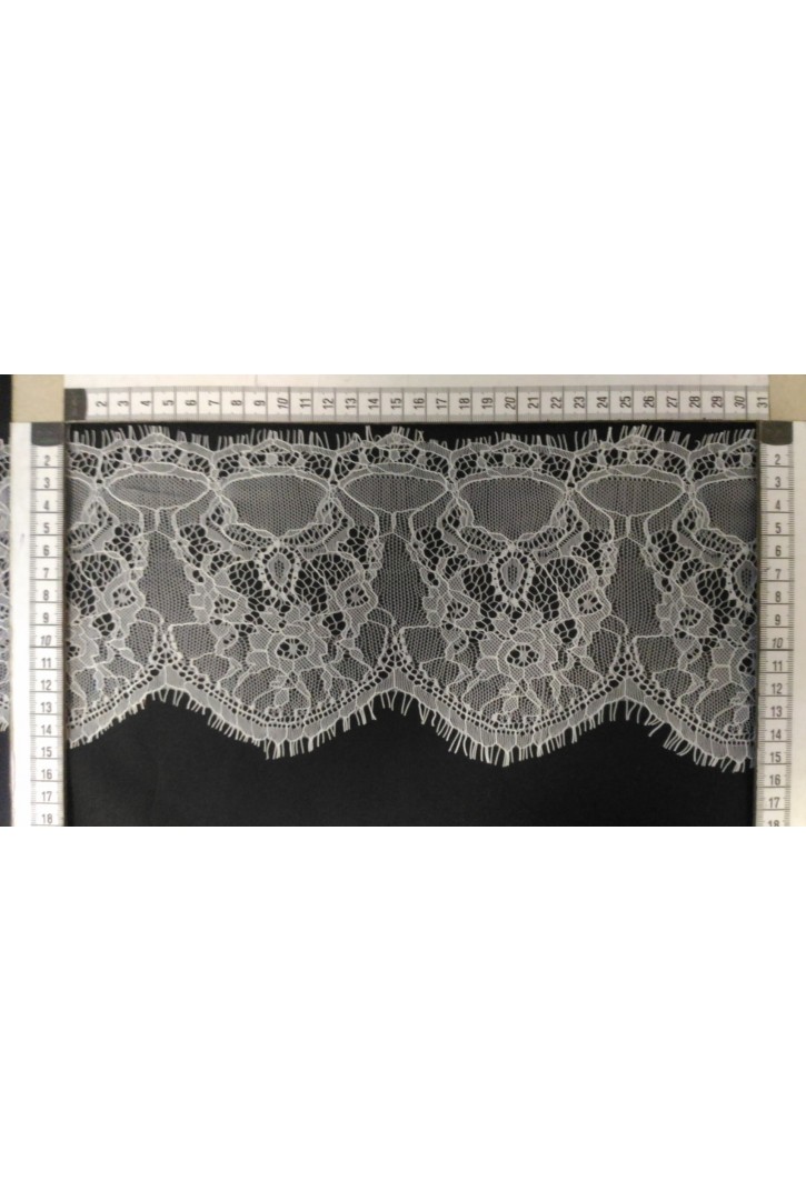 Sakallı Off White İthal Naylon Dantel Bant