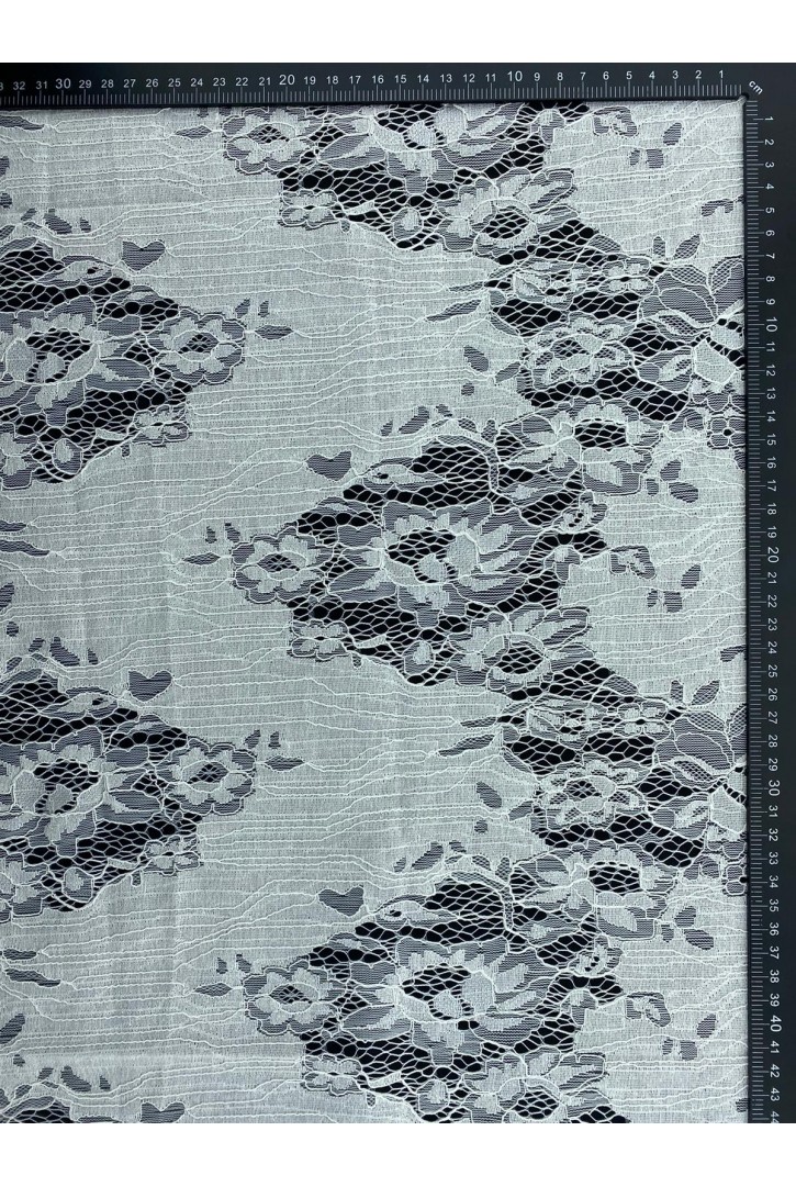 Yeşil Kordlu Pamuk Naylon Dantel