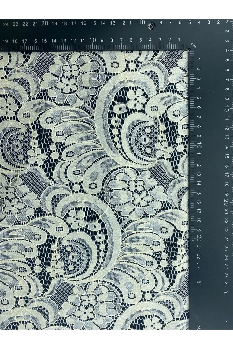 Mavi Pamuk Naylon Dantel