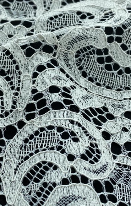 Pamuk Naylon Likrasız Kordlu Dantel