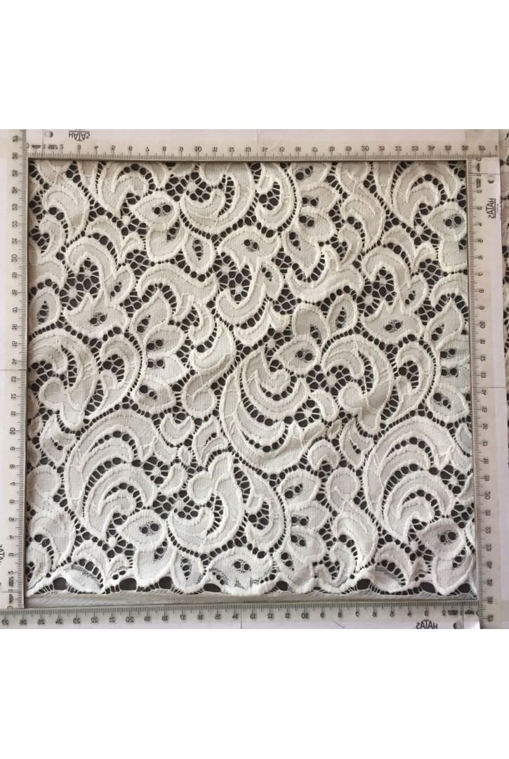 Fikse Edilmiş Likralı Naylon İthal Dantel - 150 cm