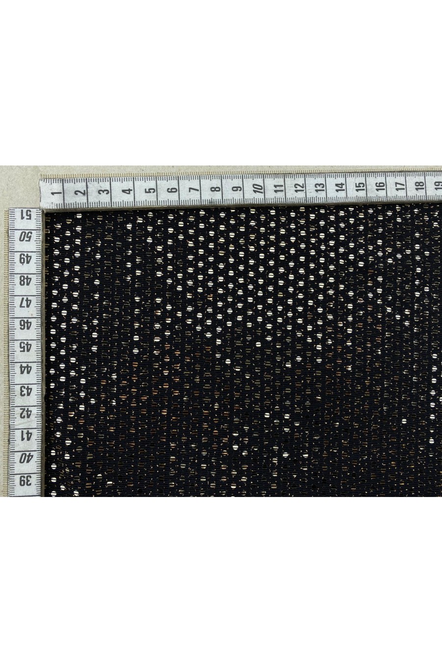 9771-METRE Gold Çizgili Aynalı Buzy Kumaş - 9771 Model, Yerli Polyester