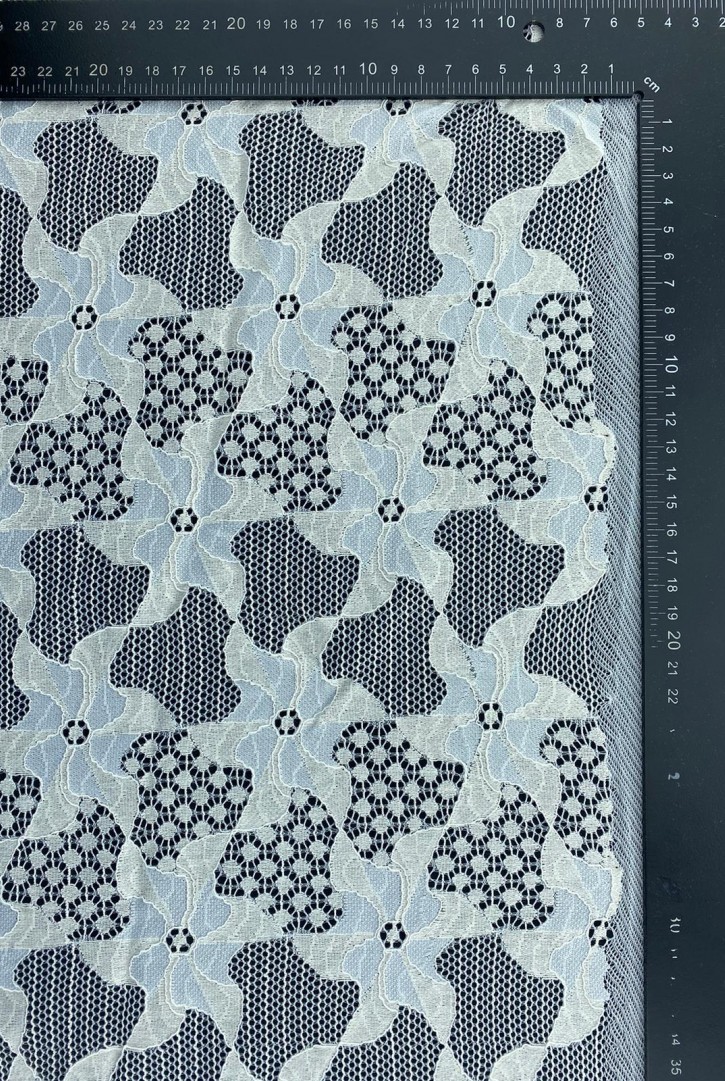 150 cm Fikslenmiş İthal Dantel, Pamuk Naylon