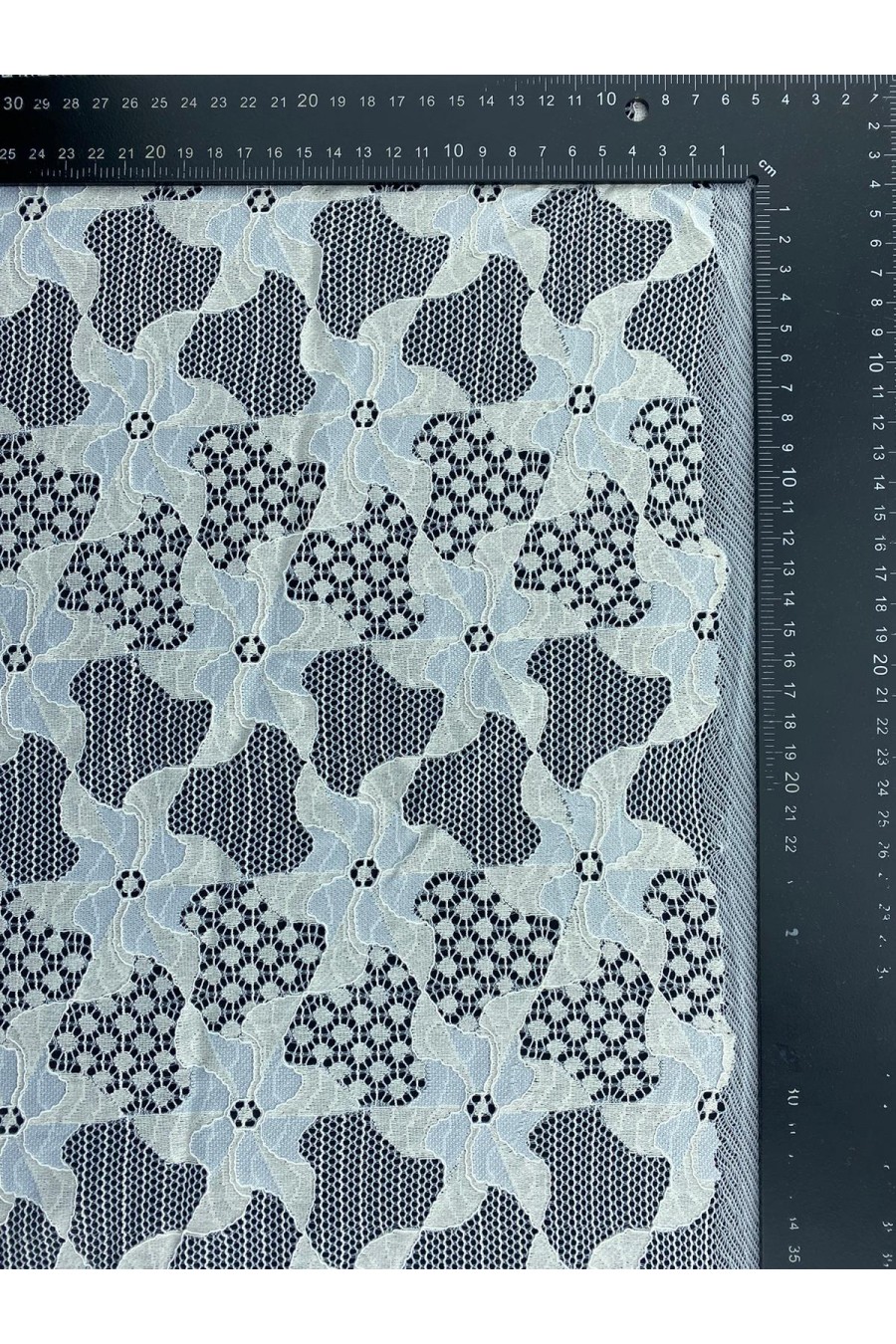 150 cm Fikslenmiş İthal Dantel, Pamuk Naylon