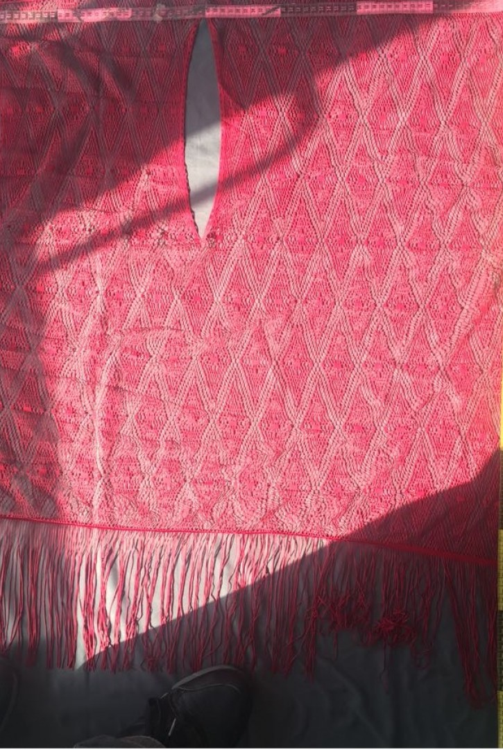 Bordo Mikro Polyester Sakallı Dantel