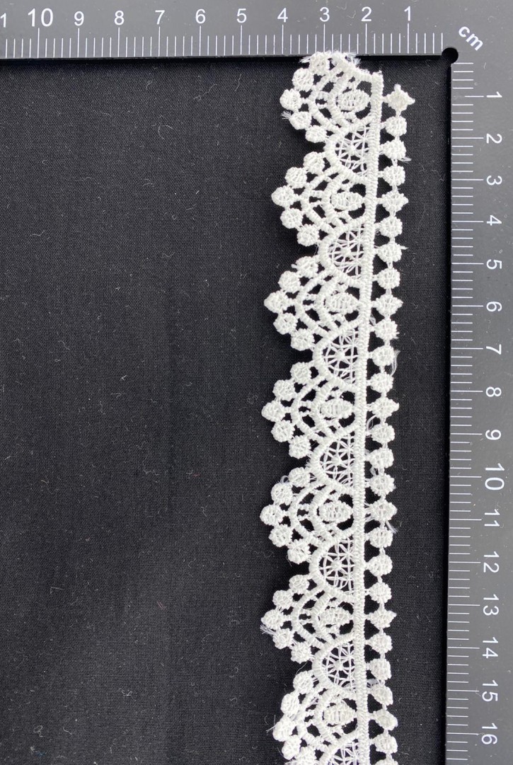 Lila Renk Güpür Brode Bant