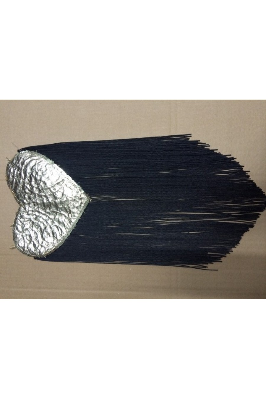 Siyah-Gold Standart İthal Aplik Yaka, 18 cm