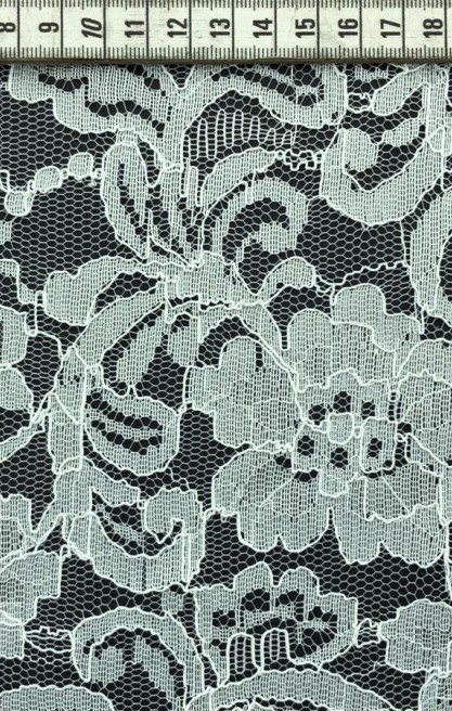 Kordlu Fiksli Polyester Dantel, Yerli Üretim