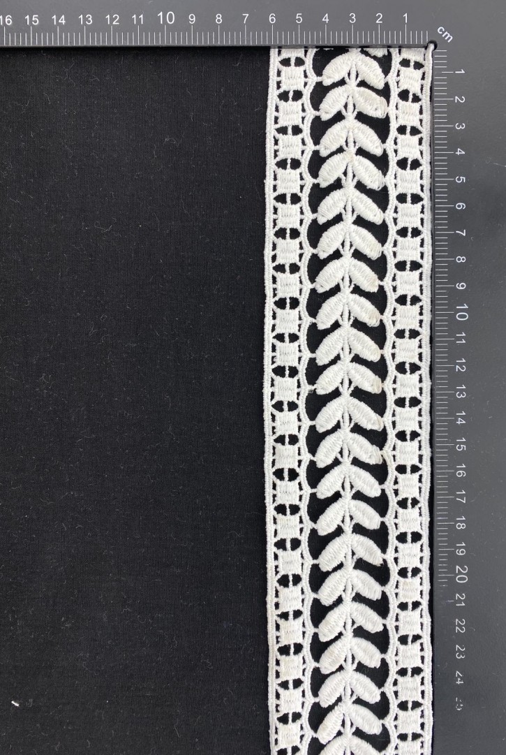 Kasar İşlemeli Güpür Polyester Brode Bant