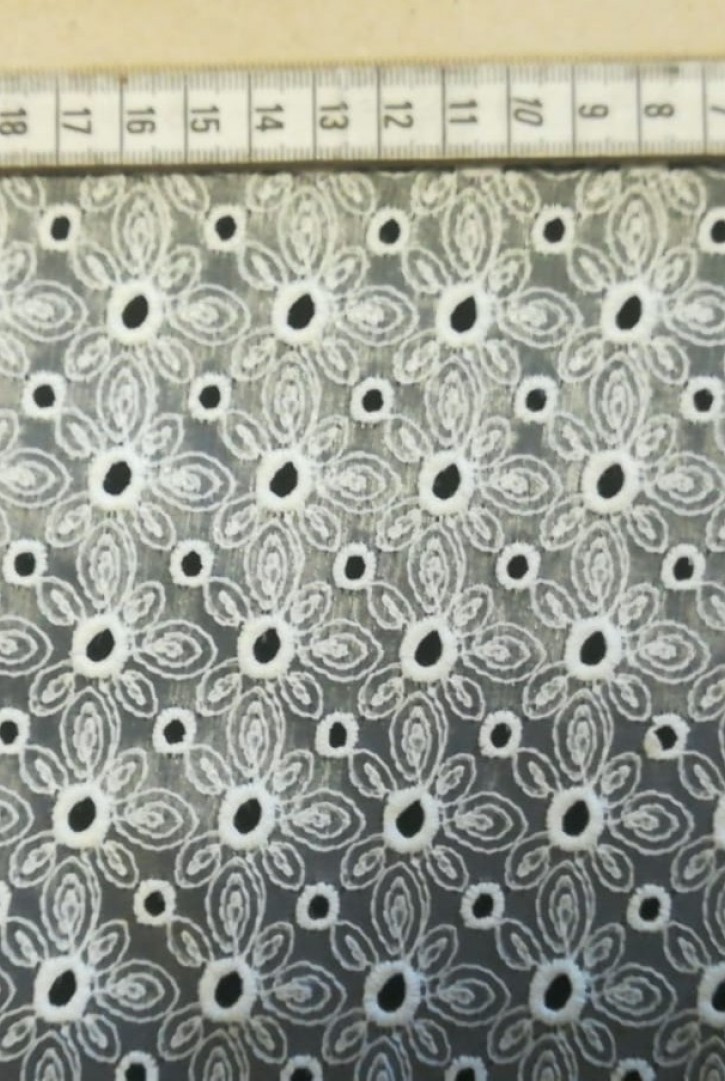 Brode Yerli Vual Lez Pamuk Polyester Krem