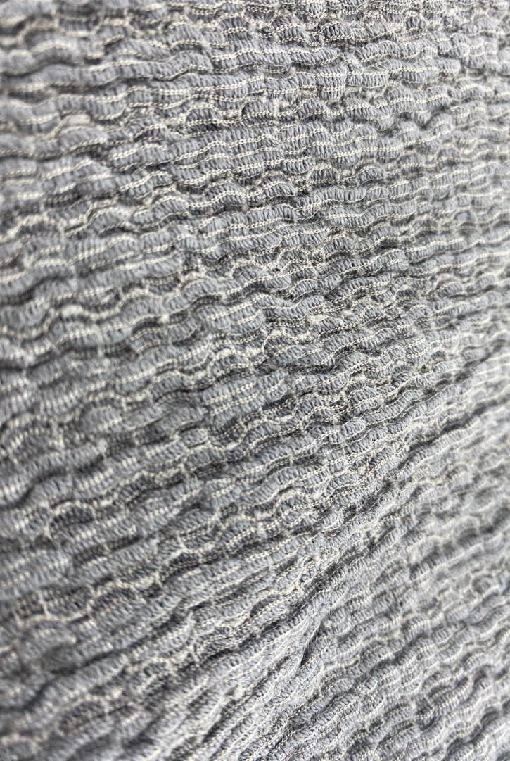 19590 Dantel Kumaş – Pamuk/Polyester – Gri – Bürümcük – 120 cm