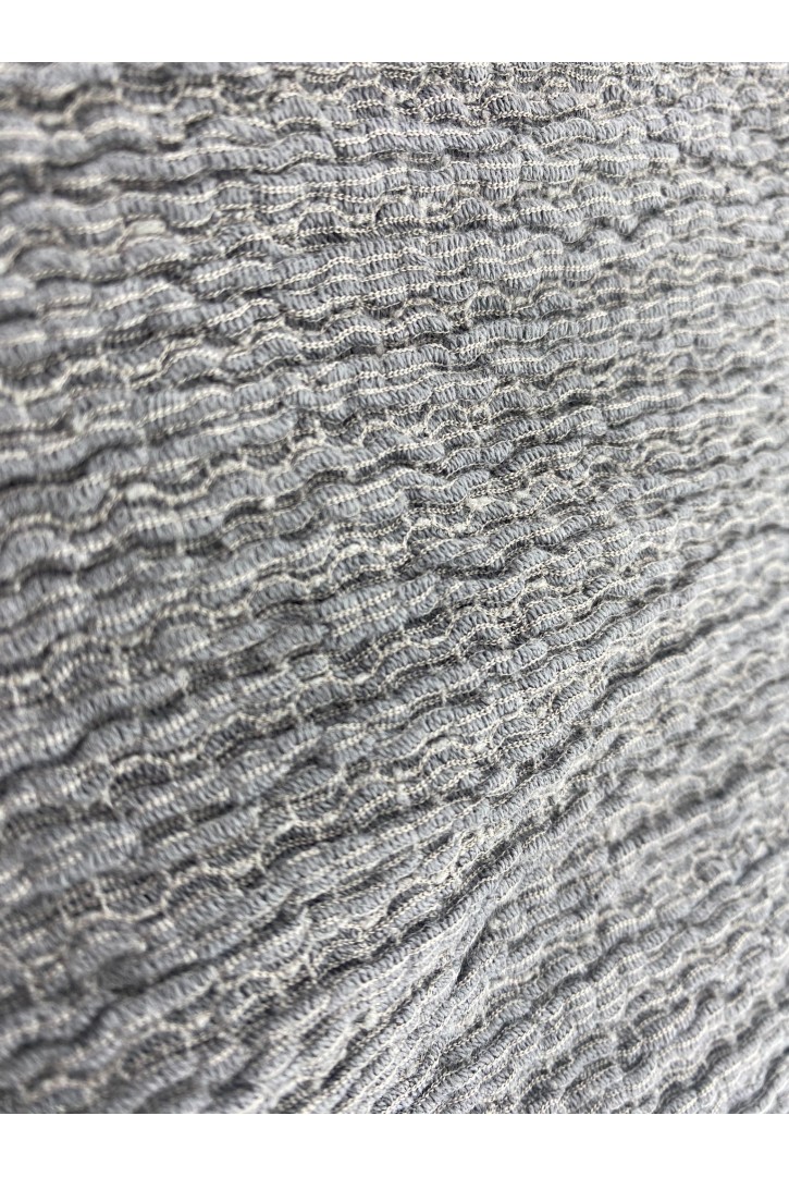 19590 Dantel Kumaş – Pamuk/Polyester – Gri – Bürümcük – 120 cm