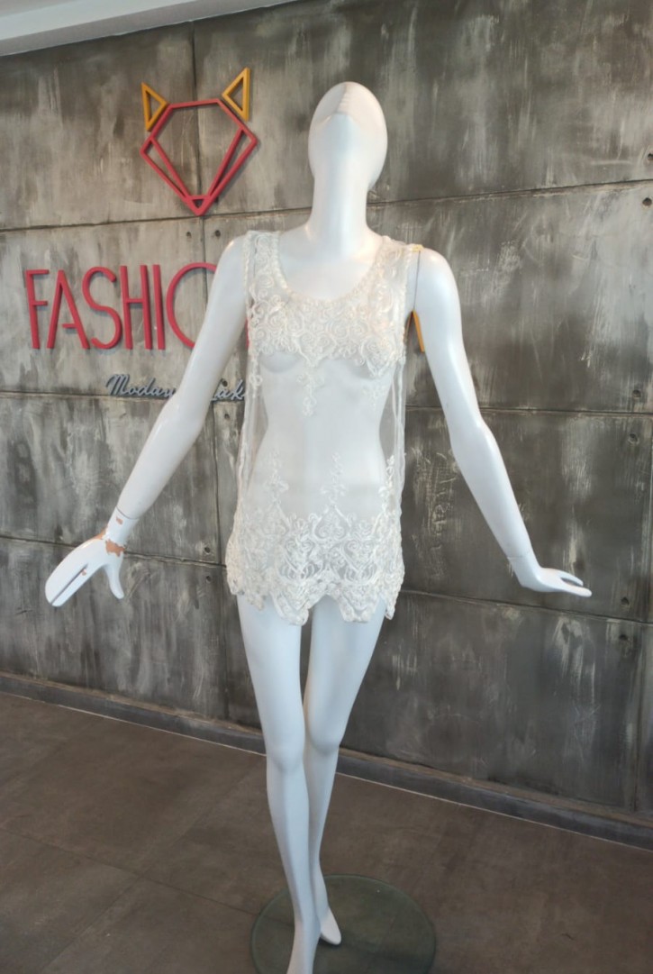 2823 HAZIR GİYİM/ÜST/BEYAZ/STANDART BEDEN